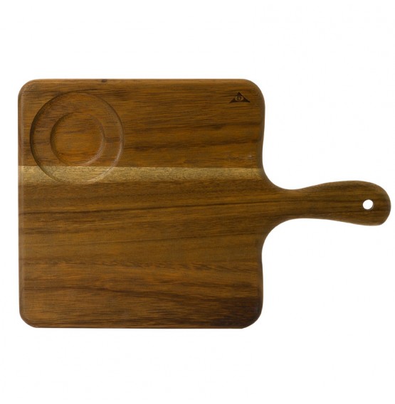 Acacia Wood Square Handled Board